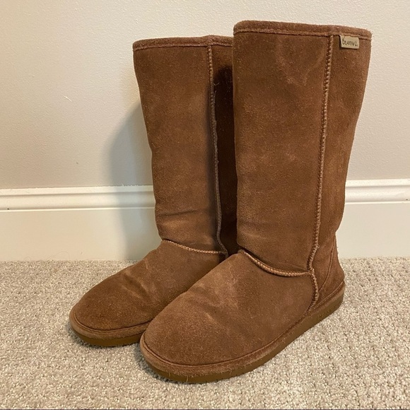 BearPaw Women's Tall Suede Boot in Hickory (Size 7) - Picture 2 of 7